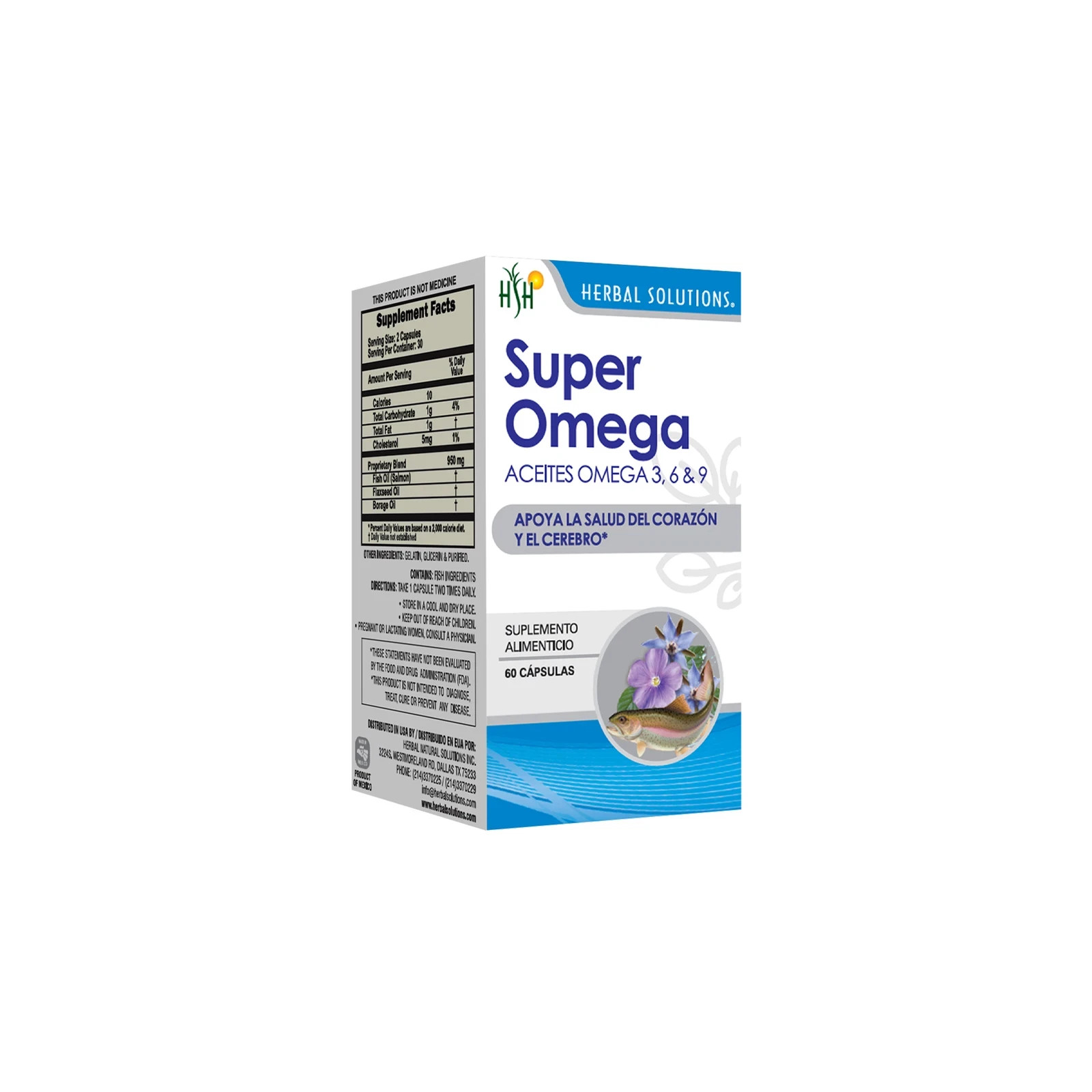 Super Omega 3-6-9 Fish Oil 90 Softgels Heart Brain Joint Health Supplement