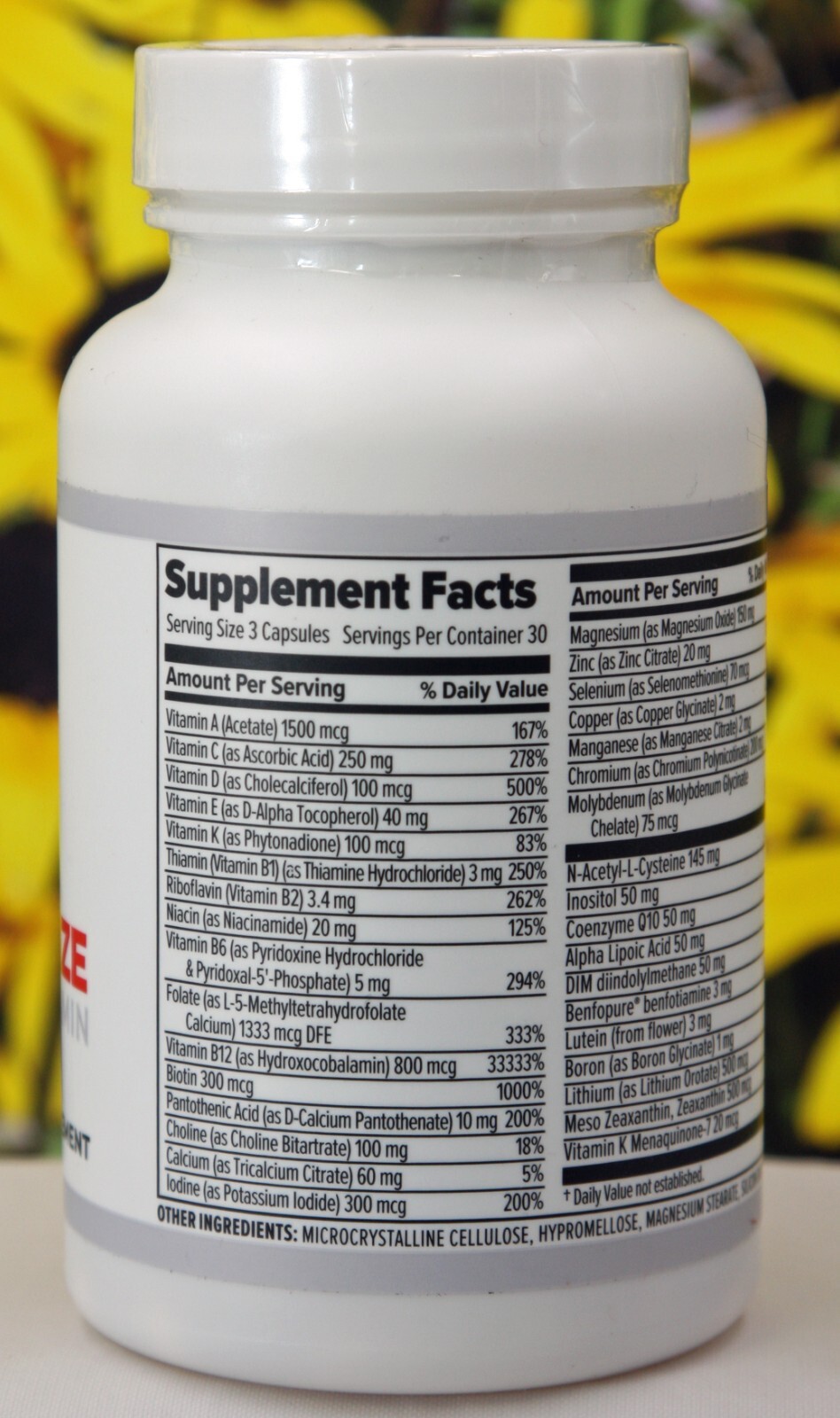 10X Health Optimize Methylated Multivitamin 90 Capsules, 04/26 Exp
