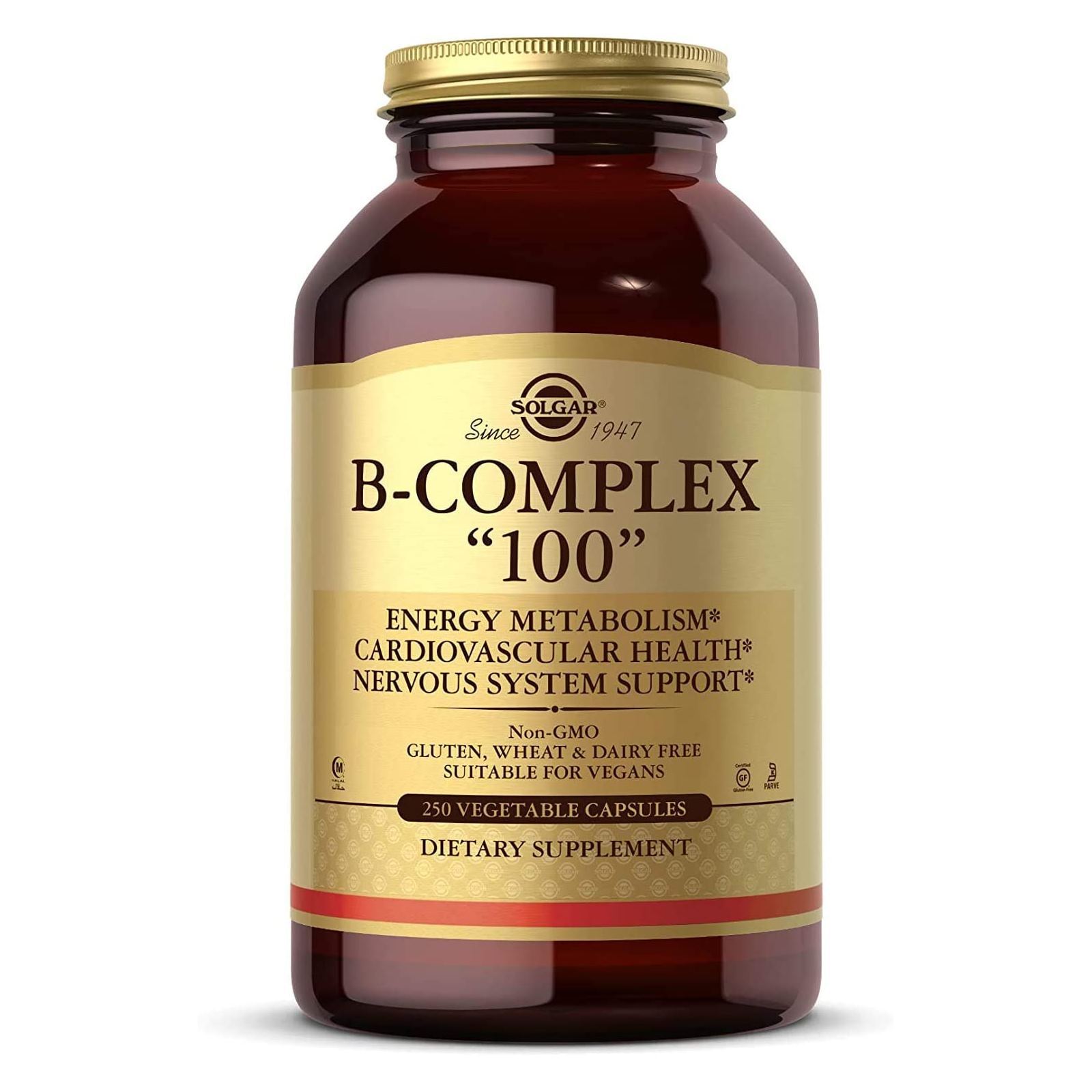 Solgar B-Complex “100” 250 Vegetable Capsules