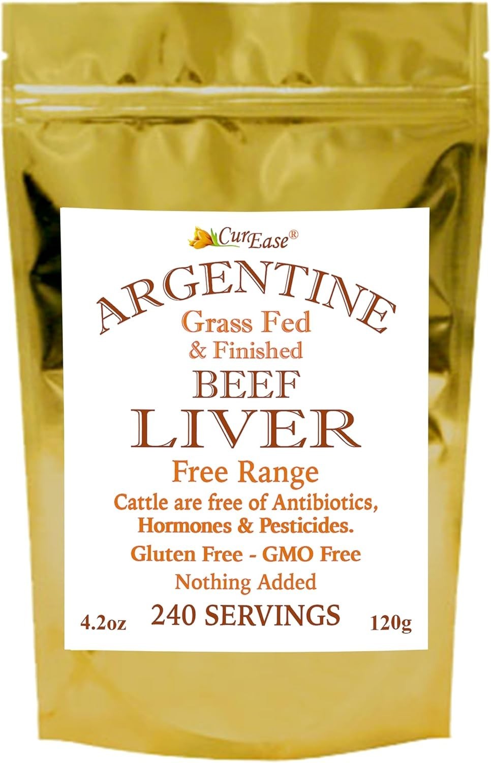 Beef Liver Powder Undefatted Grass Fed 4.2 oz Superfood Iron Boost Vitality