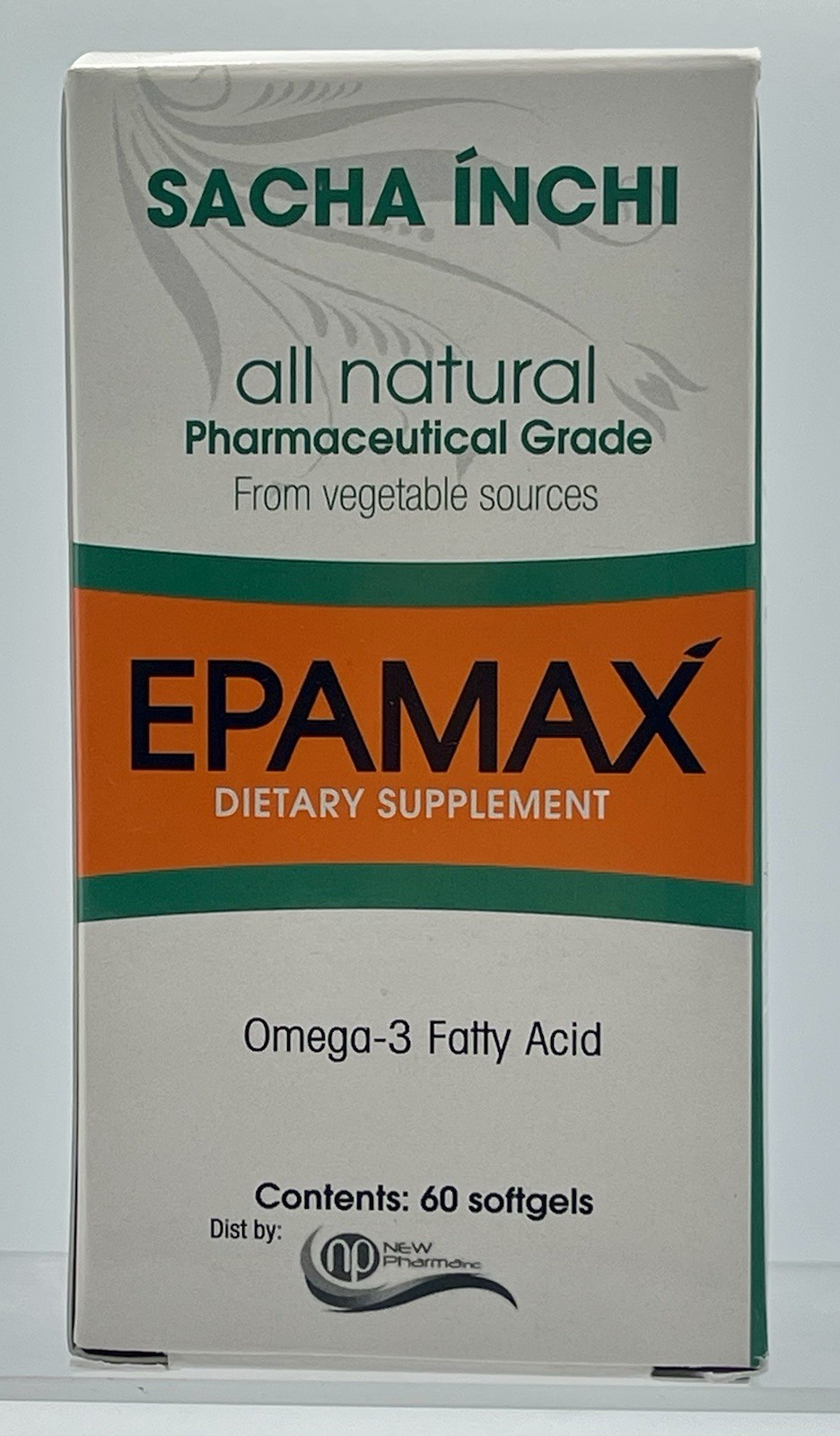 Sacha Inchi EPAMAX Omega 3 Fatty Acid Dietary Supplement 60 Softgels EXP 12/2026