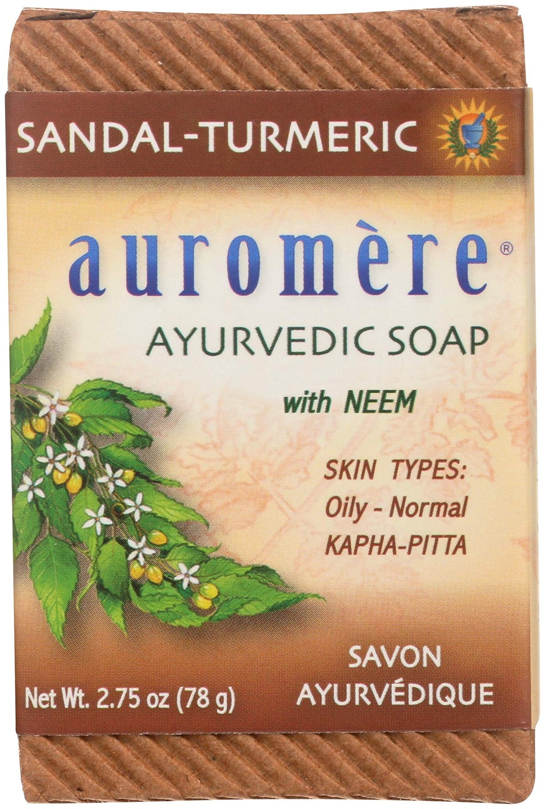 Auromere Ayurvedic Bar Soap, Sandal Turmeric – Eco Friendly, Handmade, Vegan,…