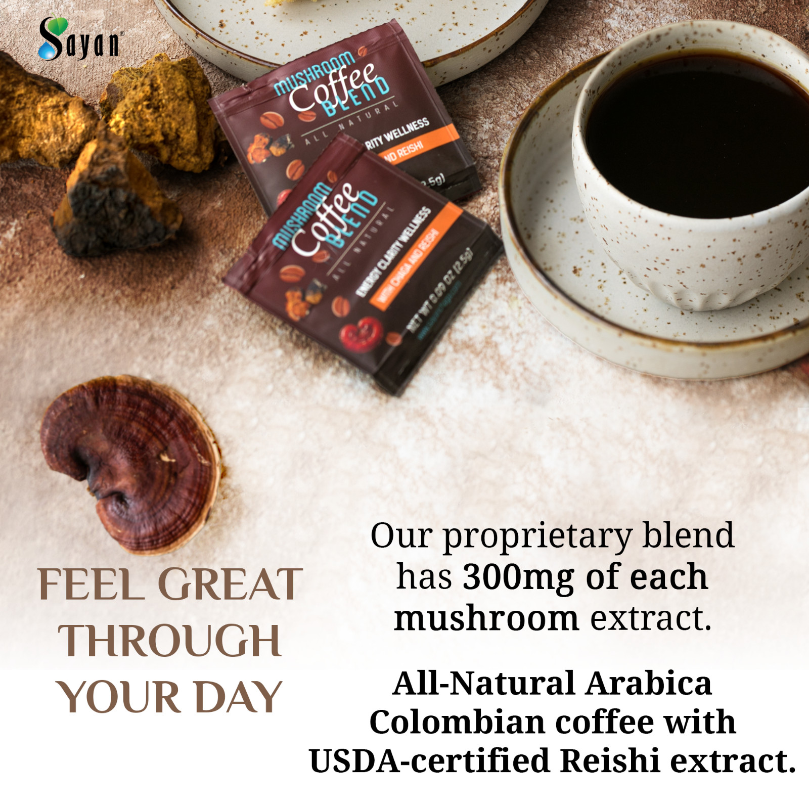 Best Mushroom Coffee Organic Ganoderma Reishi Alternative For Healthy Gut 20 Pak