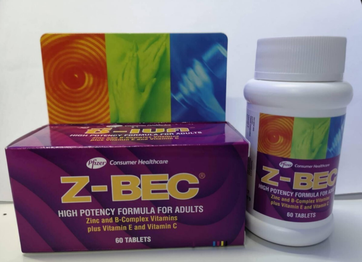 6 Bottles Z-BEC Multivitamins High Potency Formula For Adults 6X60 Tablets