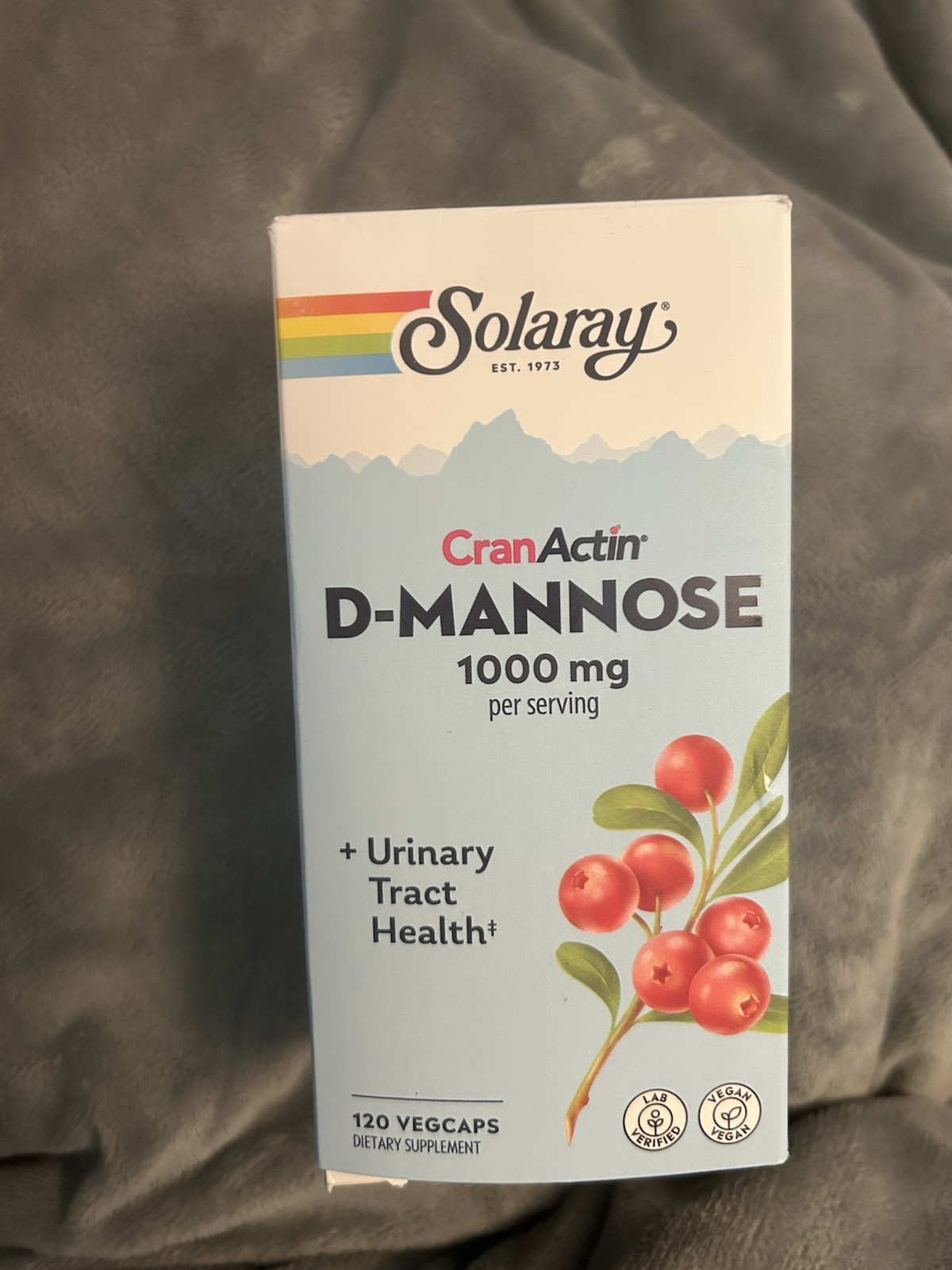 Solaray D-mannose 1000mg Urinary Tract Health Capsules – 120