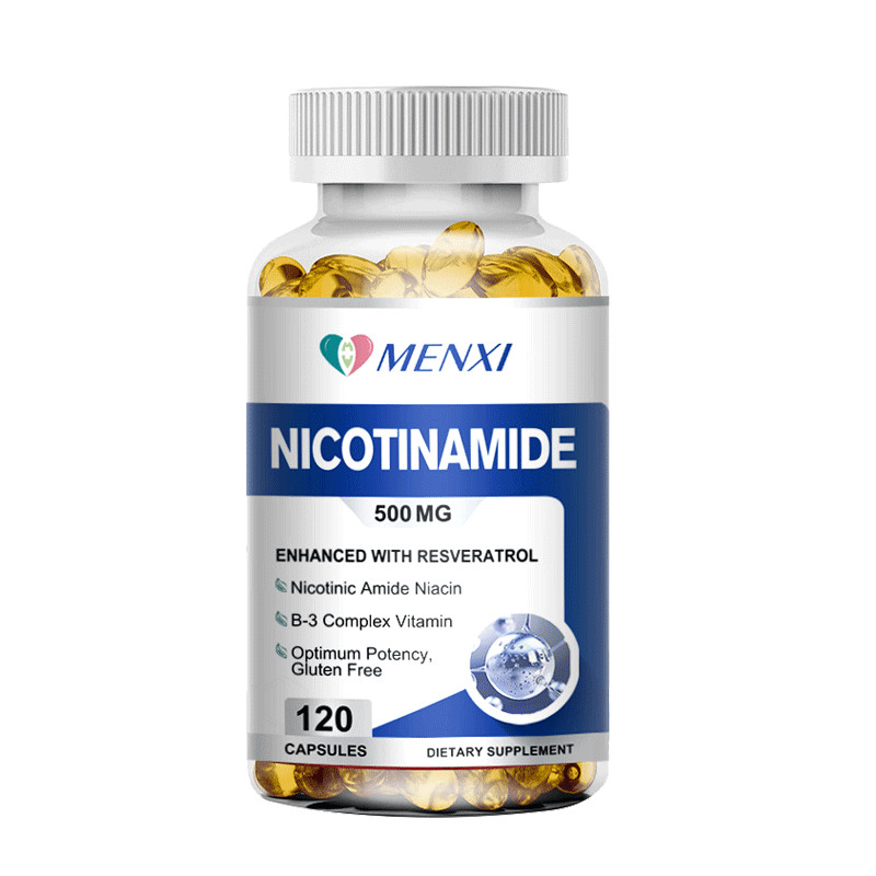 Nicotinamide 500mg Resveratrol 100mg – Anti-Aging NAD Supplement – 120 Capsules