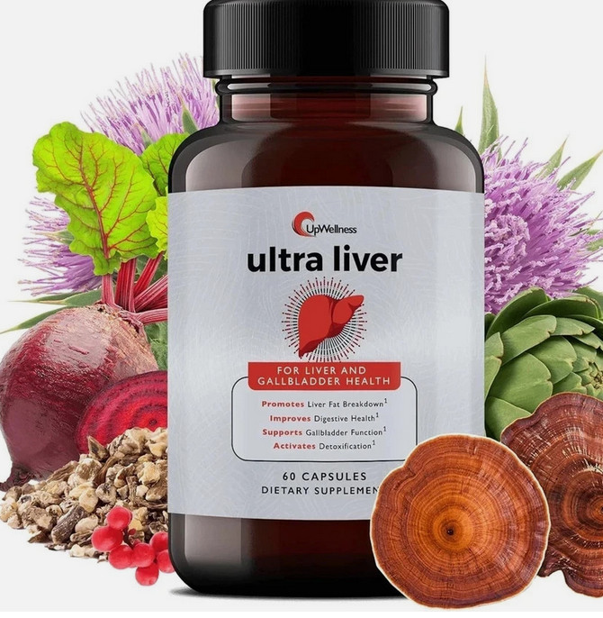2 Packs UpWellness Ultra Liver Supplement for Liver Health & Gallbladder Support