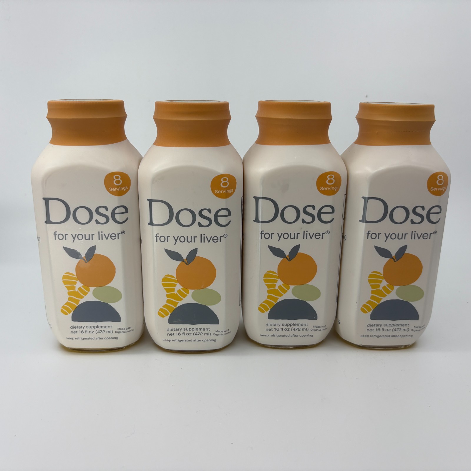 Dose For Your Liver Dietary Supplement 16oz 8 Servings 4 Pack Exp 02/28/2027