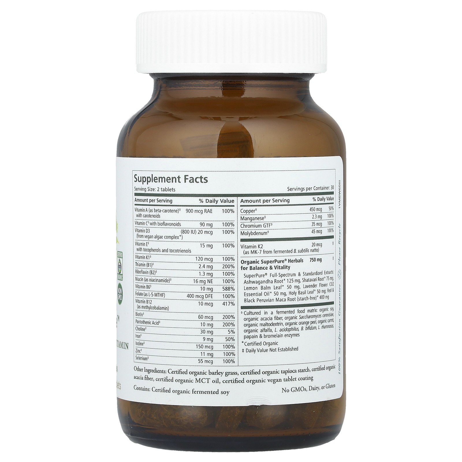 Vita-Min-Balance, Women’s 2 Per Day Multivitamin, 60 Tablets