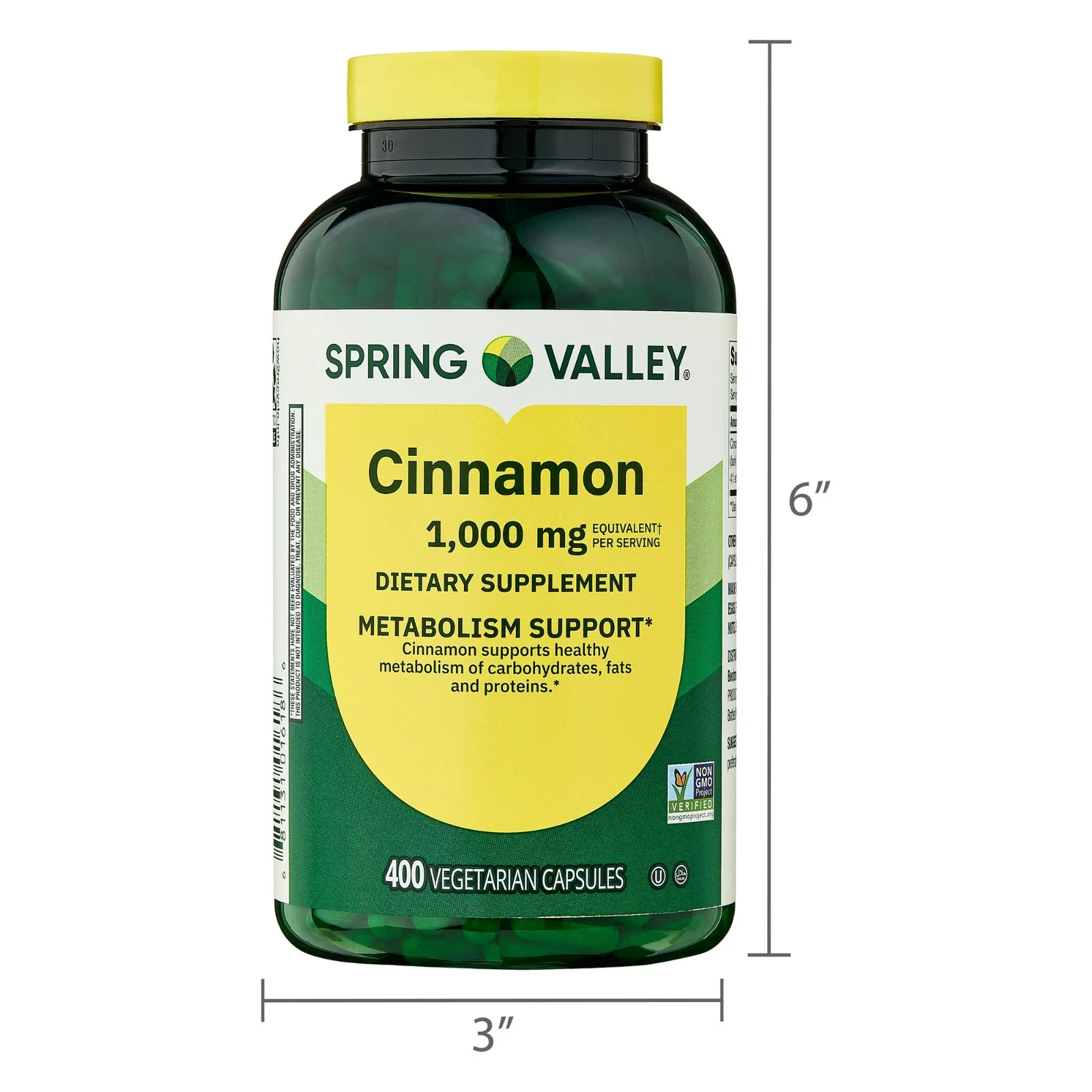 Cinnamon Dietary Supplement, 1000 Mg, 400 Count