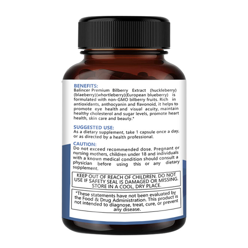 Bilberry Extract 1200mg 30 To 120 Capsules Eye Vision Health HEALTHY BLOOD SUGAR