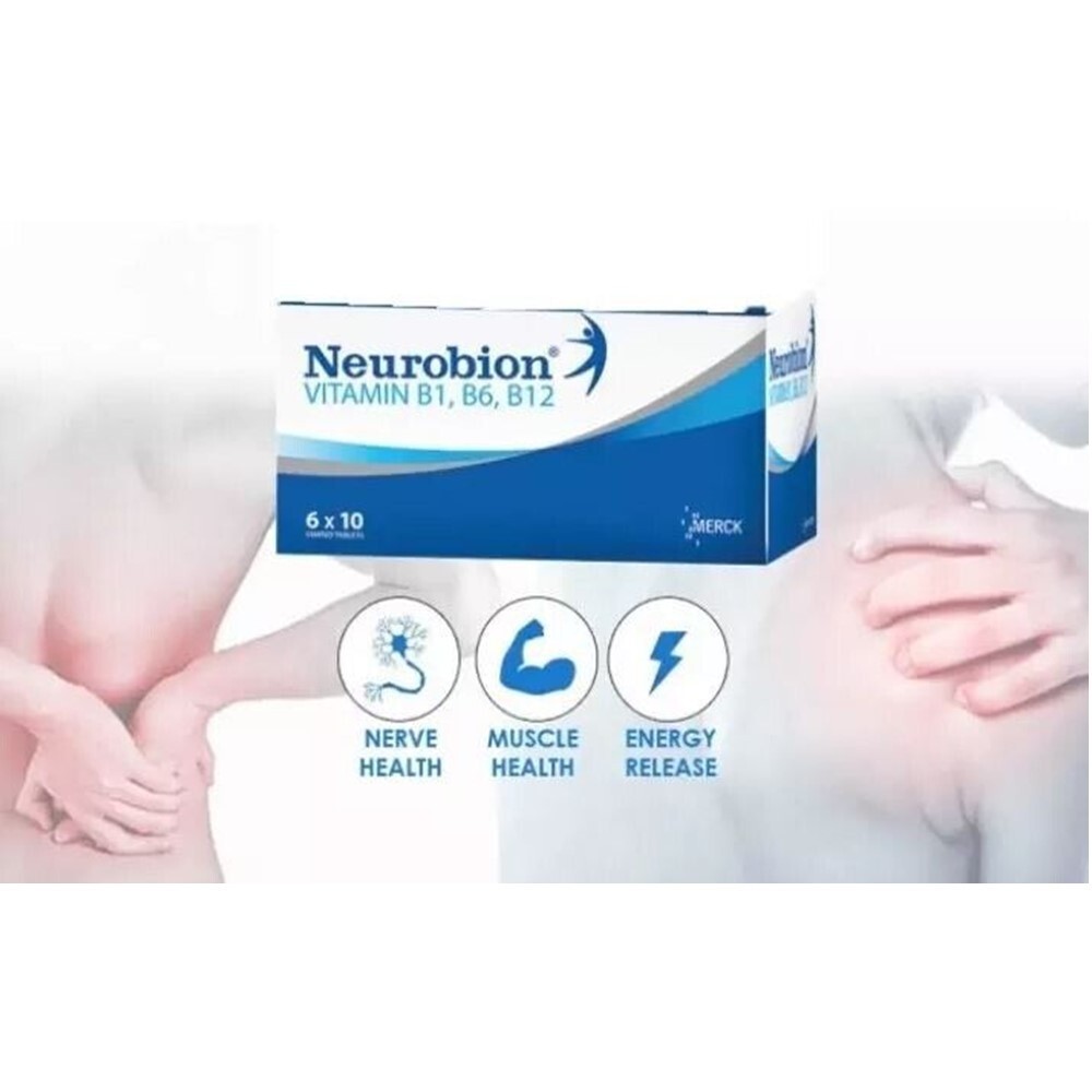 4 Box x 60’s Neurobion Vitamin B1, B6, B12 for Nerve Relief Numbness & Tingling