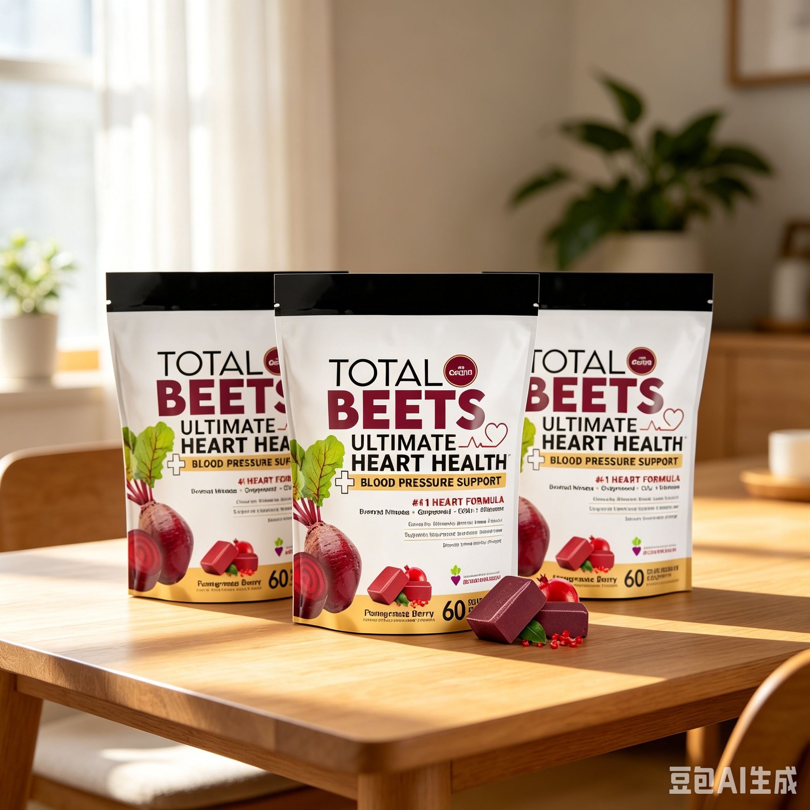 3XForce Factor Total Beet Pressure Blood Support, Beets Root Supplement Soft Che