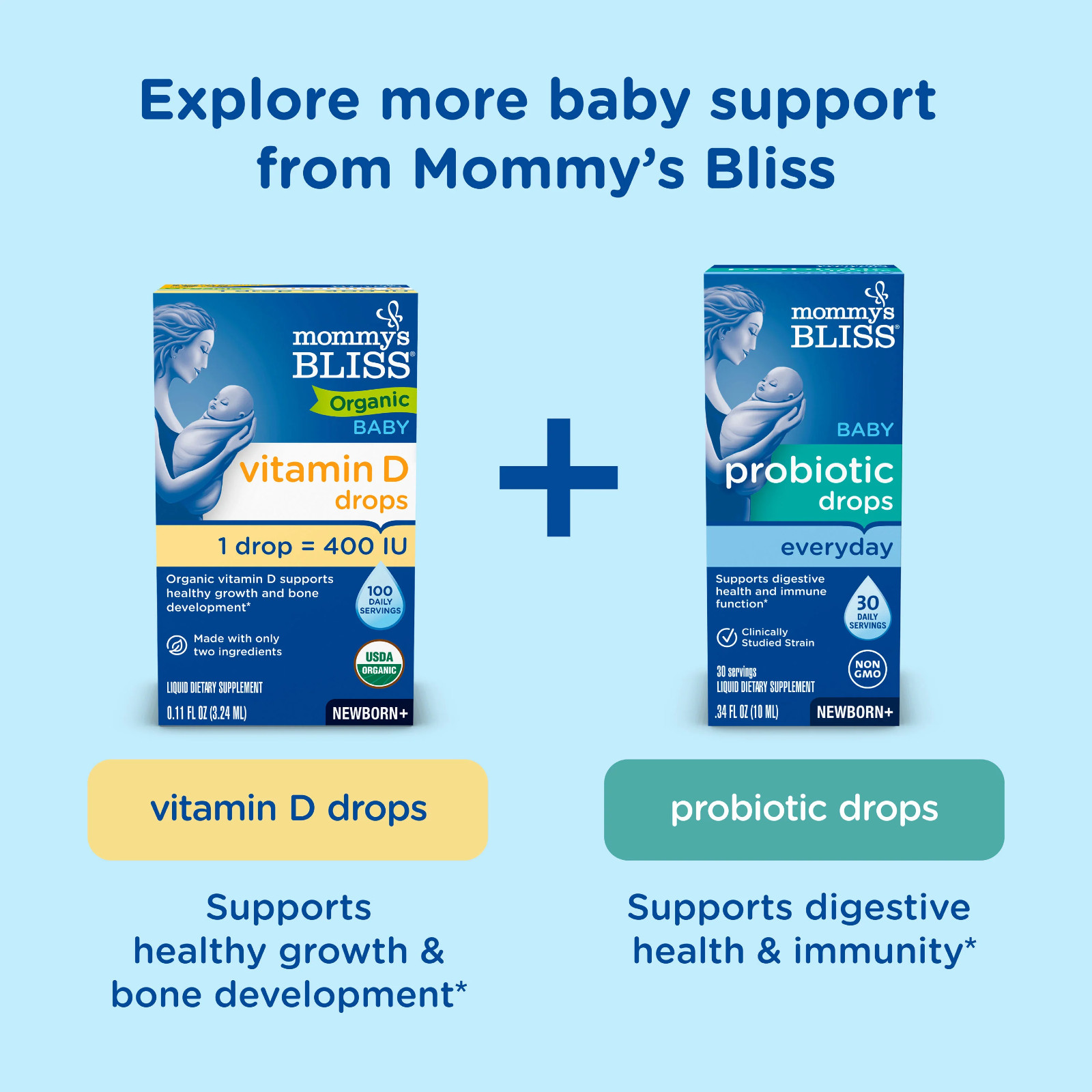 Mommy’s Bliss Gripe Water Original Double Pack 2x 4oz Colic Relif – EXP 4/27