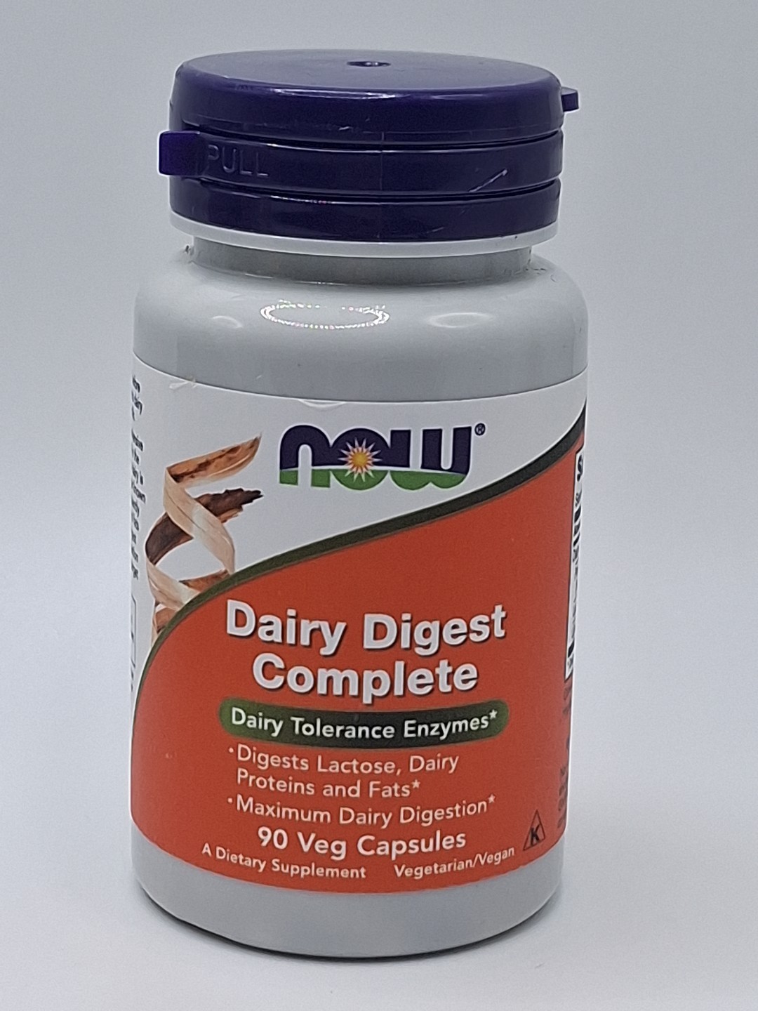 now Dairy Digest Complete, 90 veg capsules. Exp: 02/2026