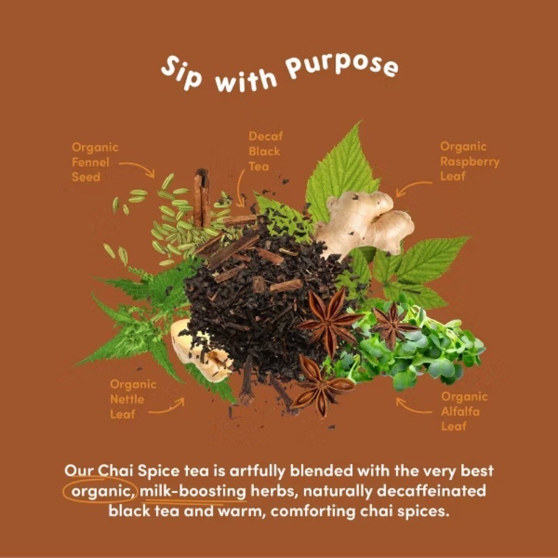 Lactation Blend Chai Spice Bagged Teas – 28 Servings