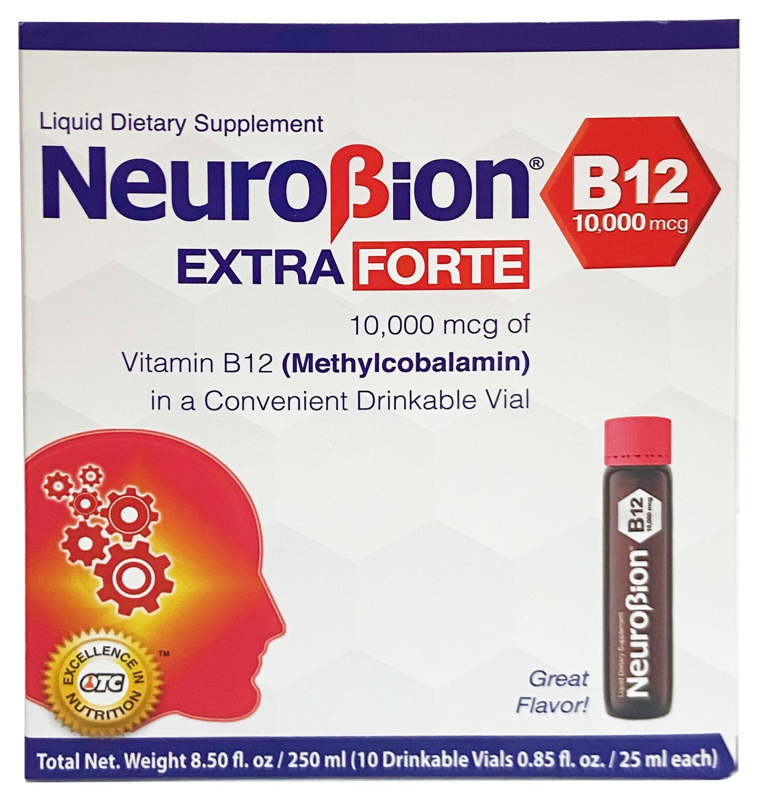 NEUROBION B12 10,000 mcg EXTRA FORTE 10 ORAL VIALS Exp 08/2025