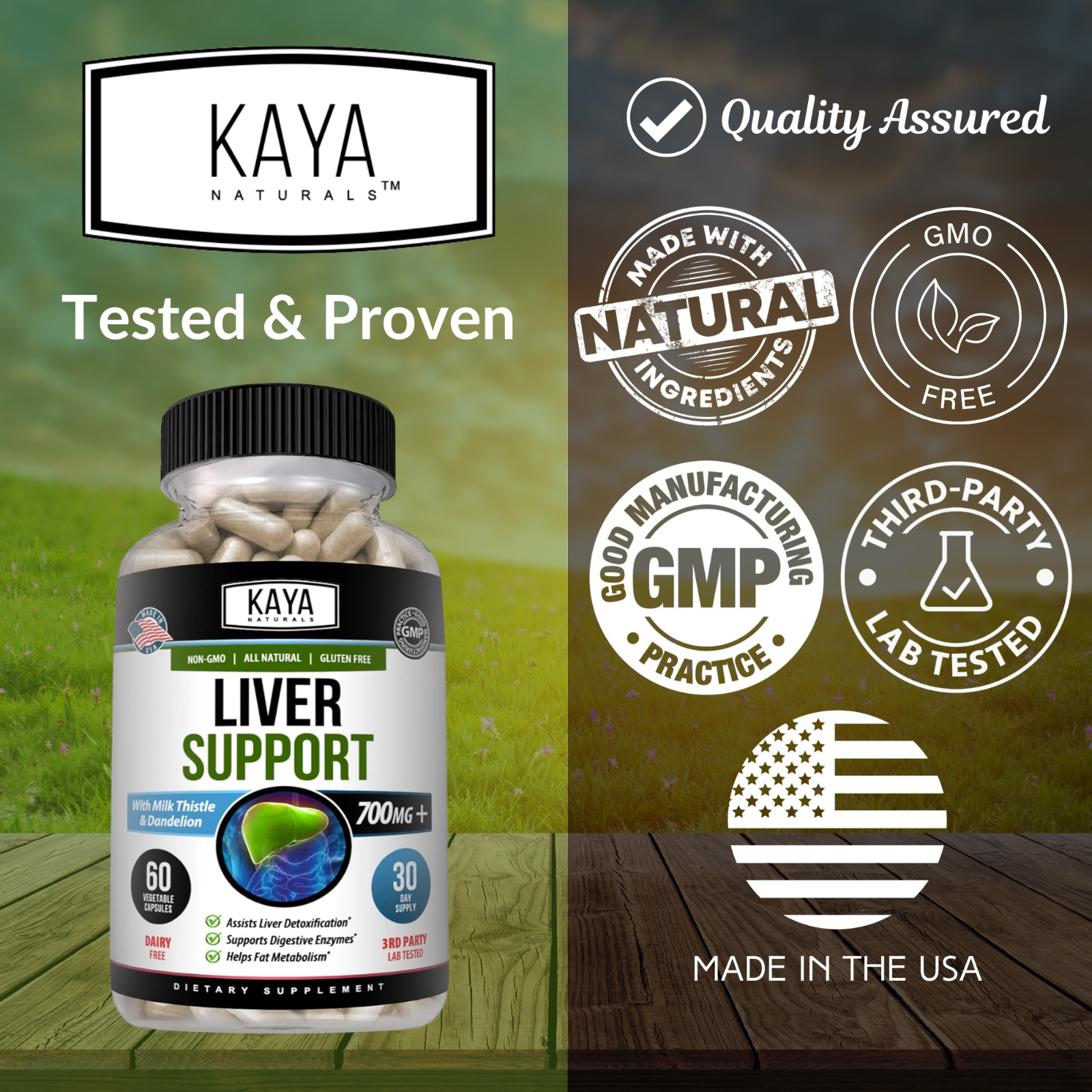 Liver Support, Cleanse, Detox & Repair Formula Including NAC N Acetyl Cysteine