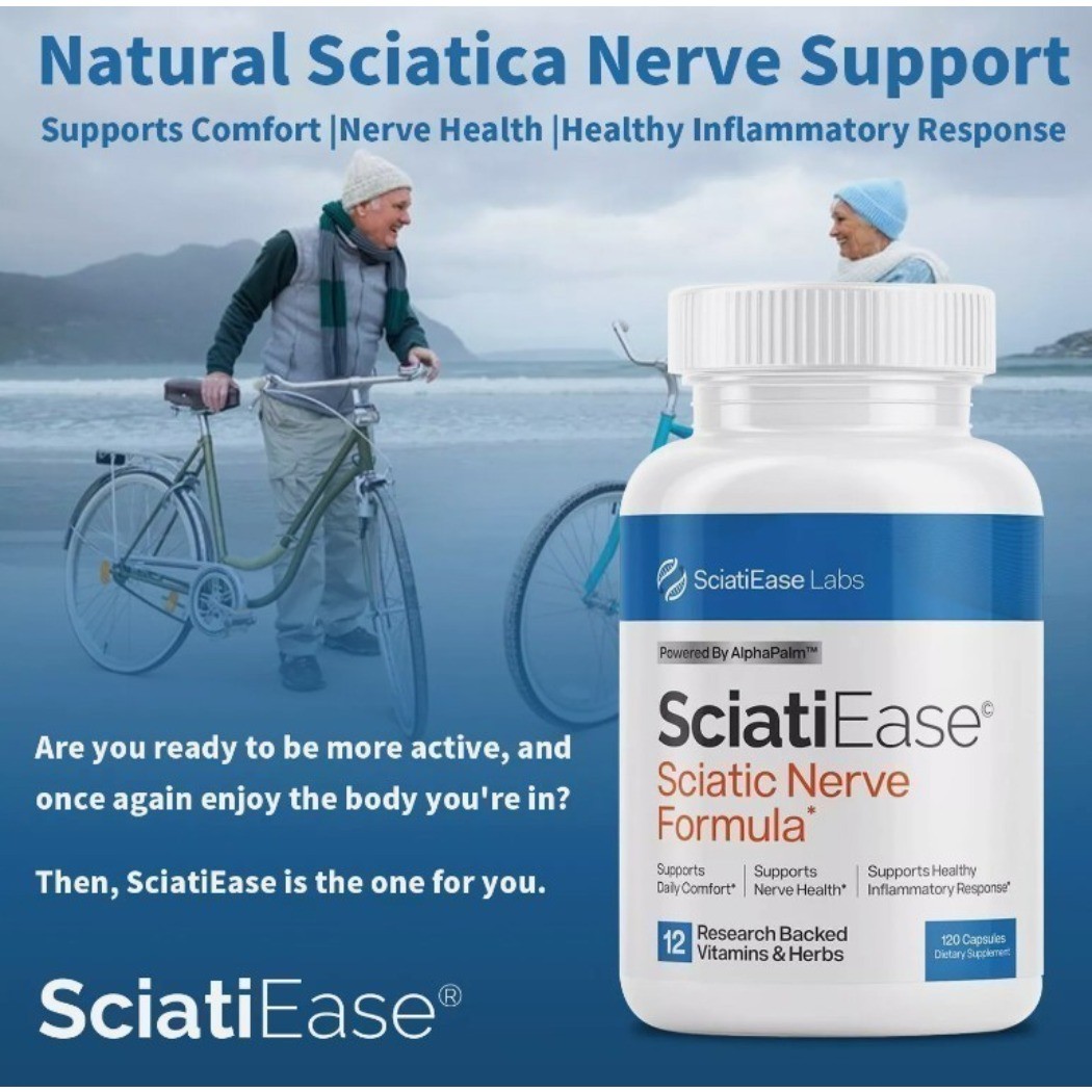 3 Pack SciatiEase Labs Sciatic Nerve Formula 120 Capsules Nerve Health Support