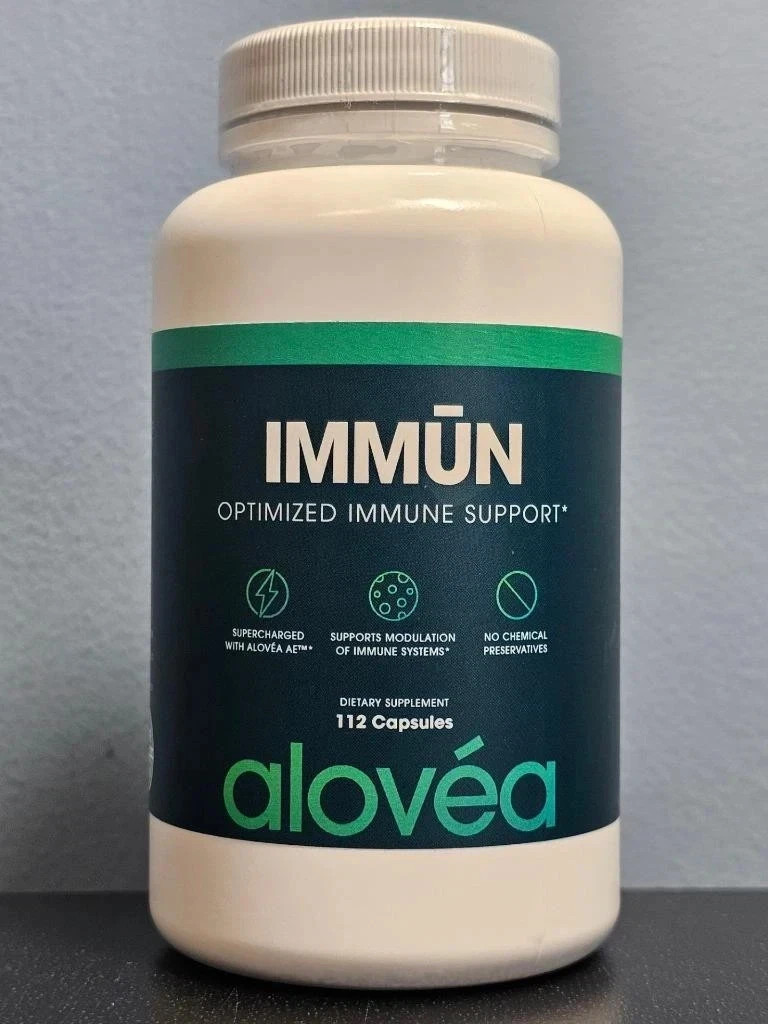 Alovea IMMUN Optimized Immune Support 112 Capsules Exp 8/2027 – New/Sealed!