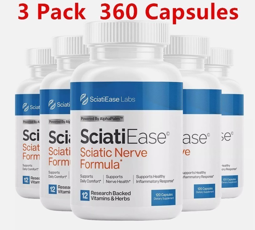 3 Pack SciatiEase Labs Sciati Ease Sciatic Nerve Formula 120 Cap NEW