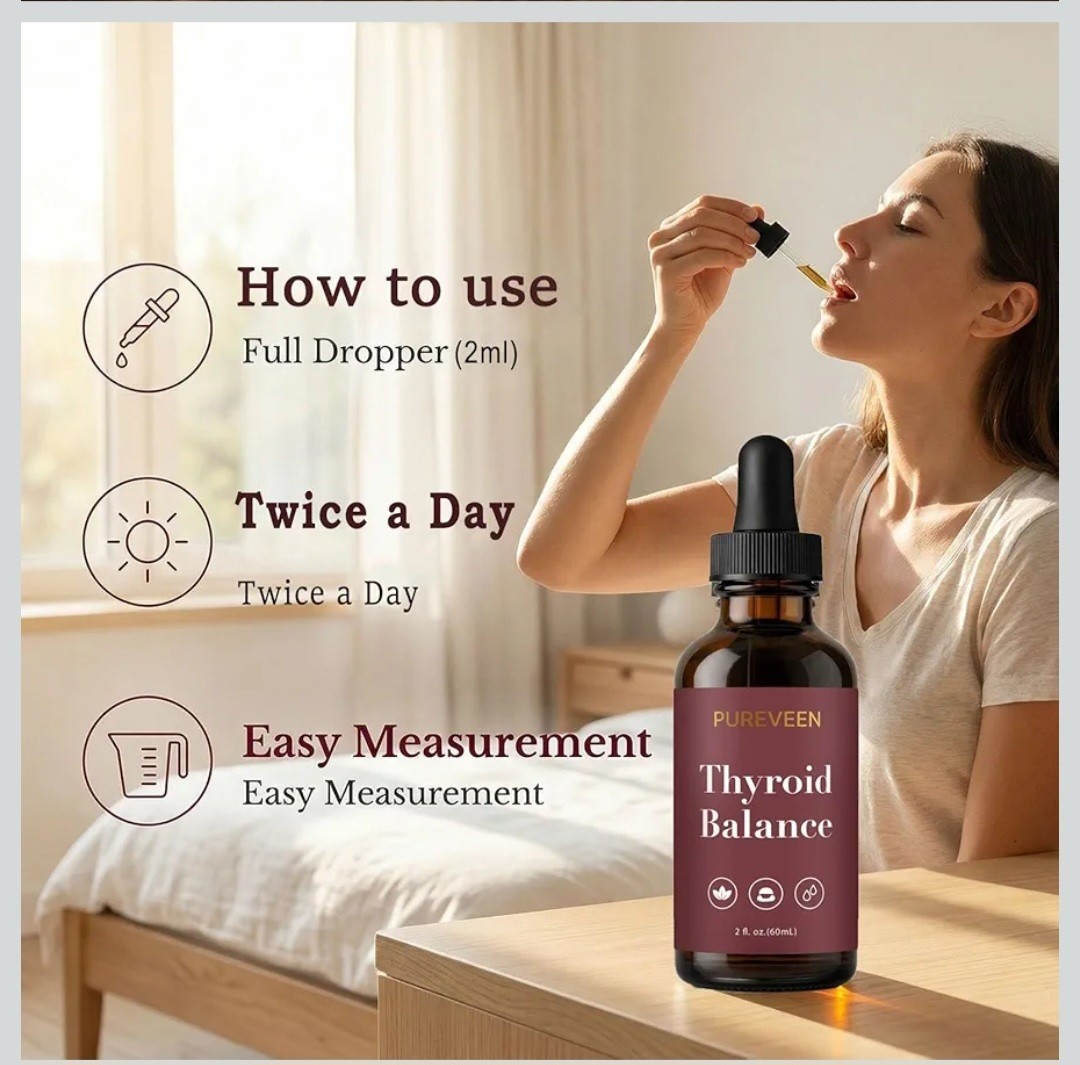 (2 Pack) Pureveen Thyroid Balance Drops