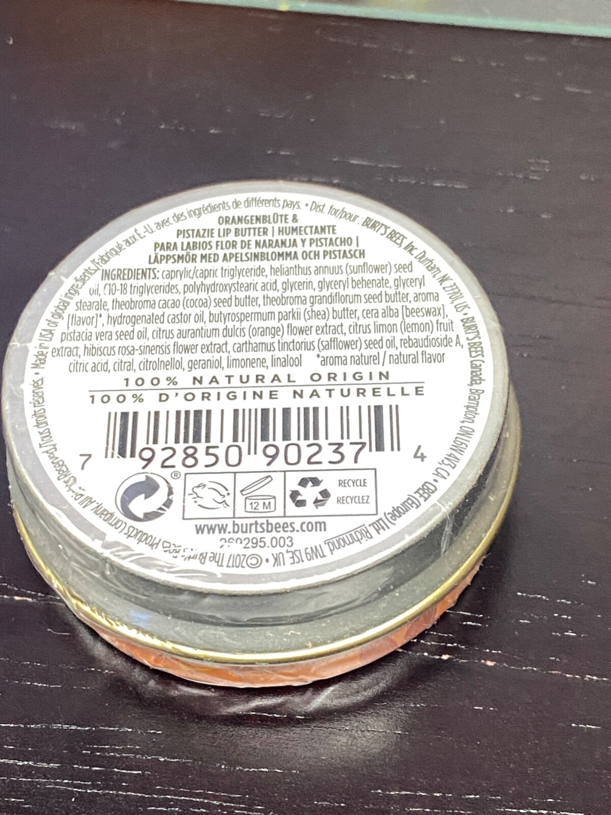 Lot of 9 Burt’s Bee Orange Blossom & Pistachio Lip Butter 0.4oz