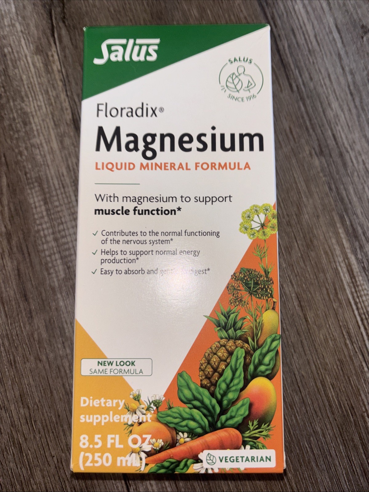 Floradix Magnesium Liquid Herbal and Mineral Supplement Gluten Free 8.5 Fl Oz