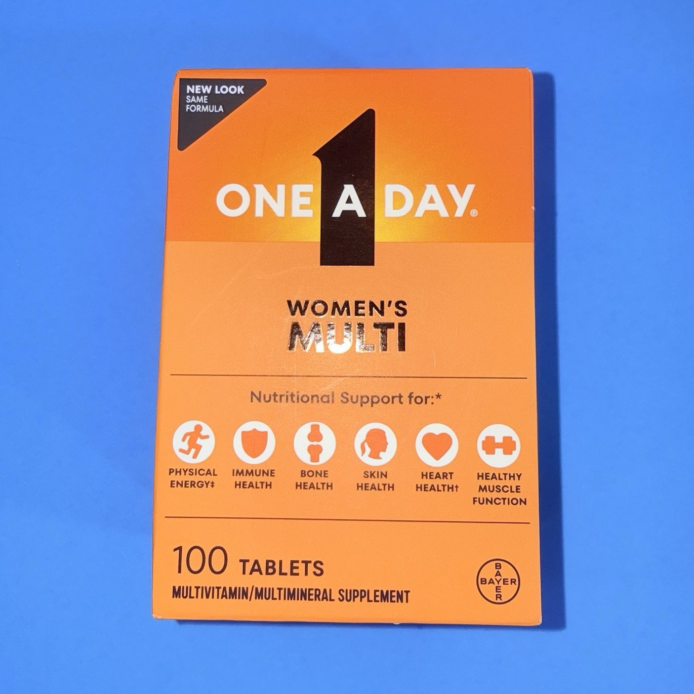 One A Day Women’s Multivitamin 100 Tablets Immune & Bone, No Artificial Flavors
