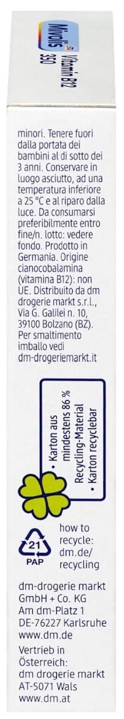 5x Vitamin B12 350 Depot, 30 Mini-Tablets, 6 g; Ships from Germany