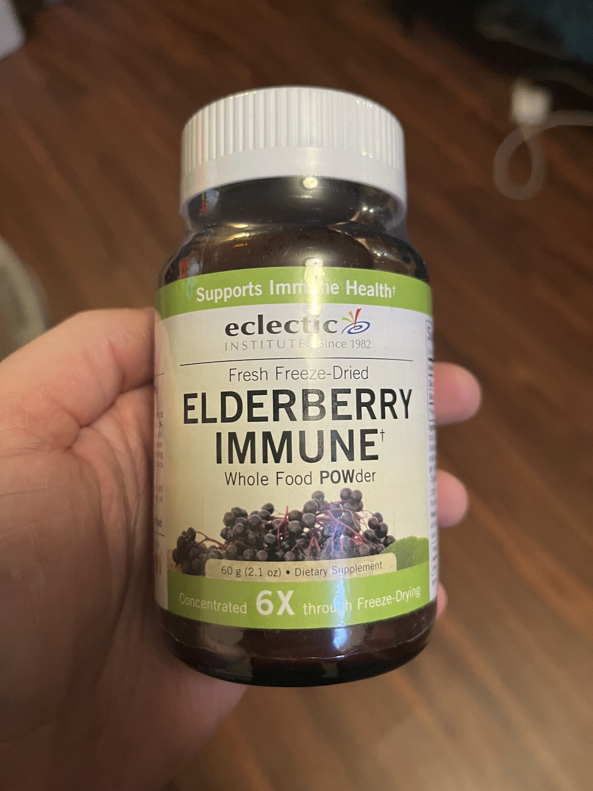 Fresh Freeze-Dried Elderberry Instant Immune POW-der Eclectic