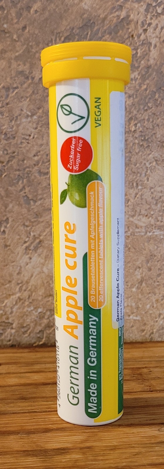 T&D German Apple Cure Effervescent Tablets 20 Count Apple Flavor Exp 5/28