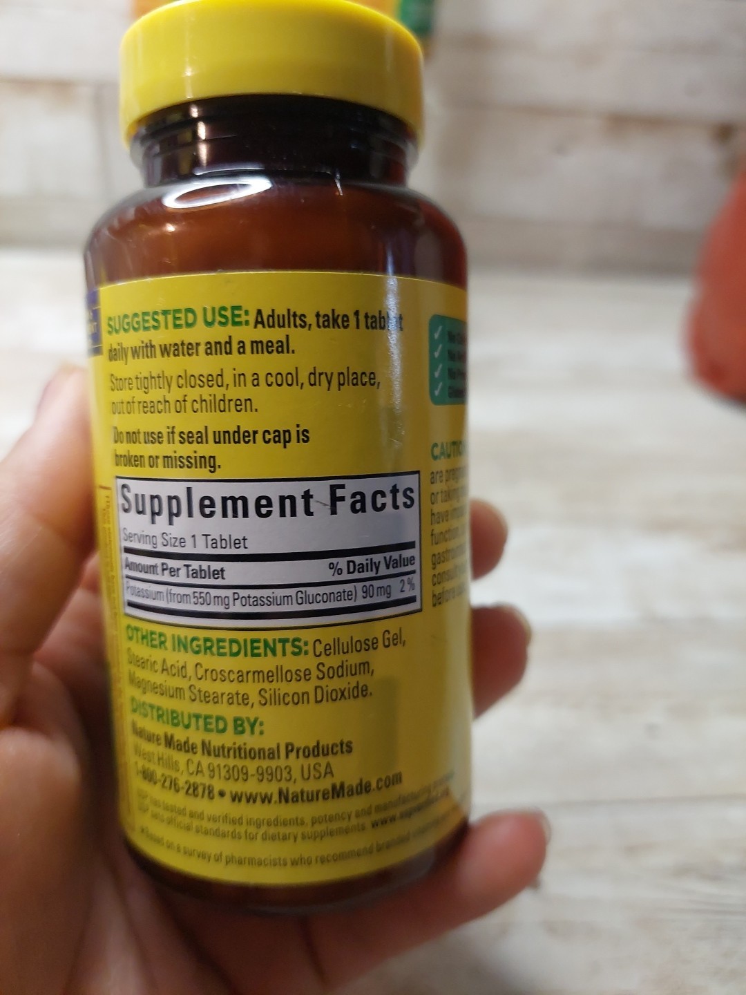 3 Pack Potassium 550mg 300 Tablets (3×100) No Gluten Exp. 2029