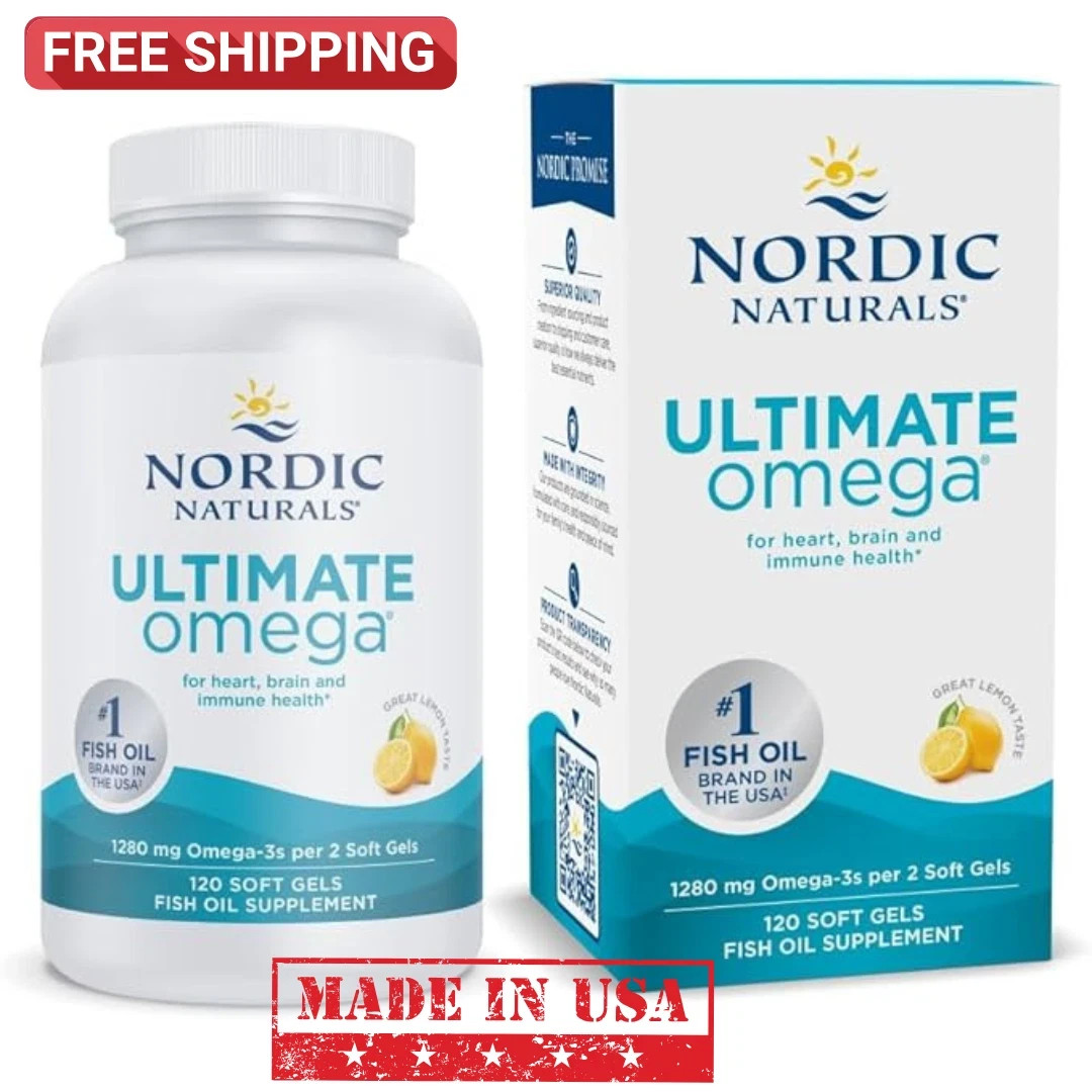 Nordic Naturals Ultimate Omega – 2150 mg 120 Softgels Lemon Flavor Exp 08/2027