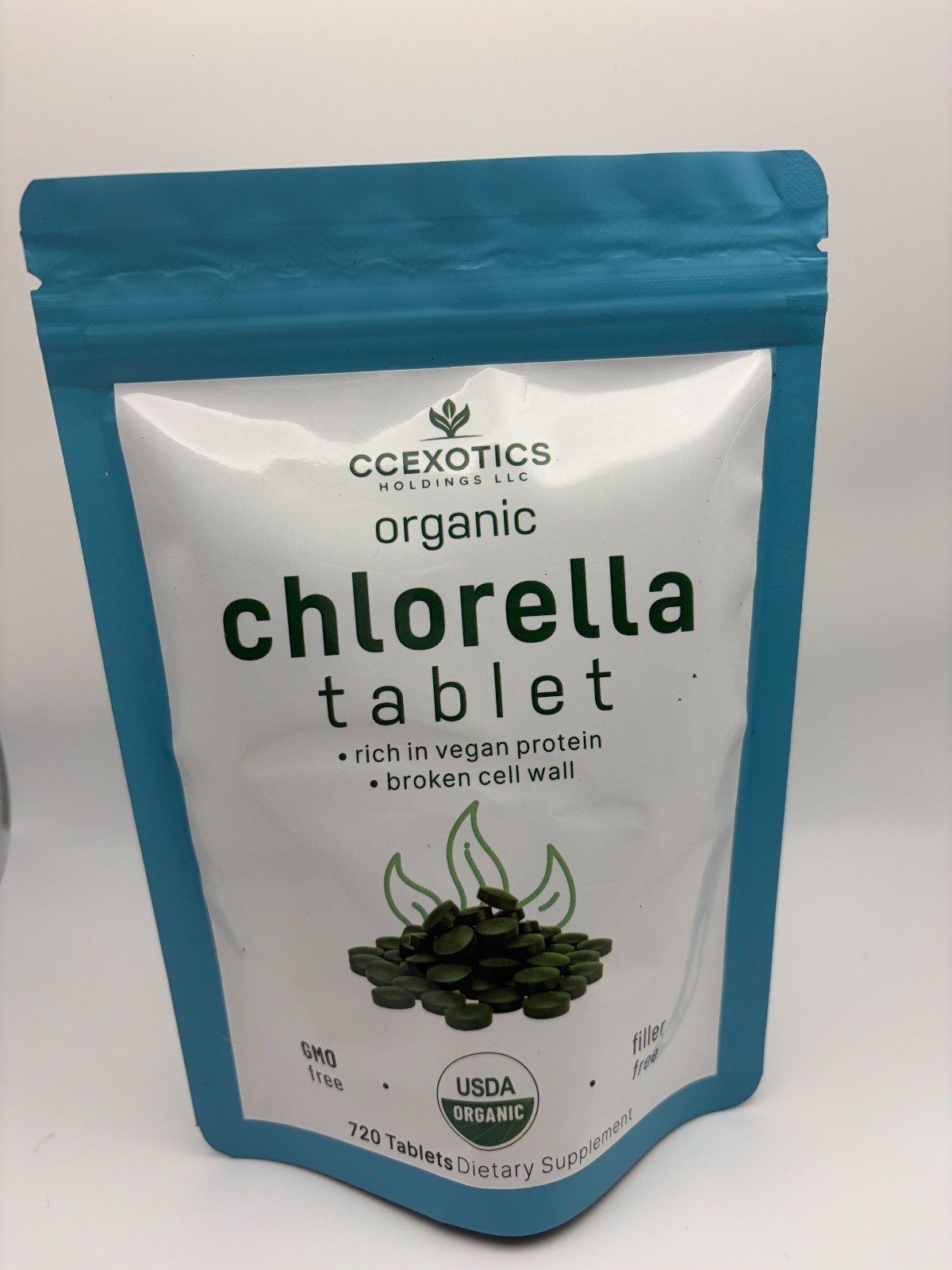 Organic Chlorella Tablets – 720 Count – Ccexotics Holdings LLC