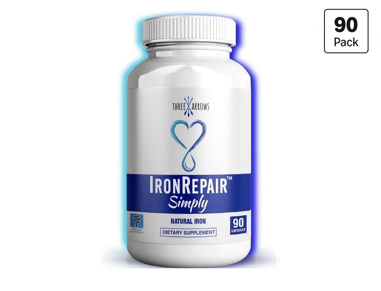 Iron Repair Simply Natural Iron Supplement Best Absorption & Gentle on Stomac…