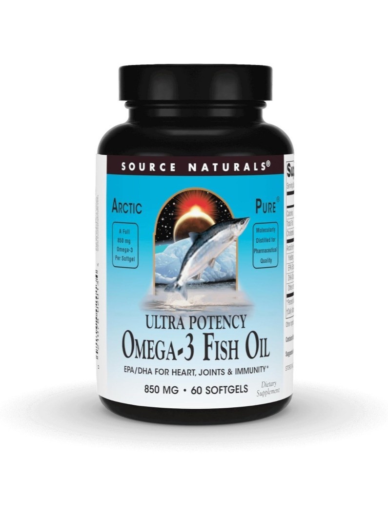 ArcticPure Omega 3 Fish Oil 850 mg 60 Softgels EPA DHA Heart Supplement Capsules