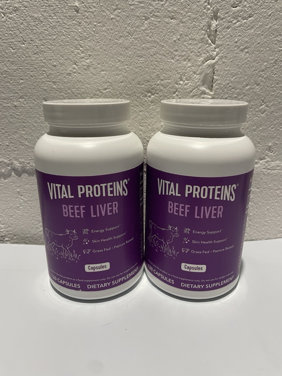 Vital Proteins Beef Liver Capsules 120 Count Pack Of 2