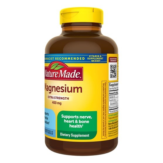 Nature Made Magnesium 400 mg Extra Strength 180 Softgels EXP: 08/2027