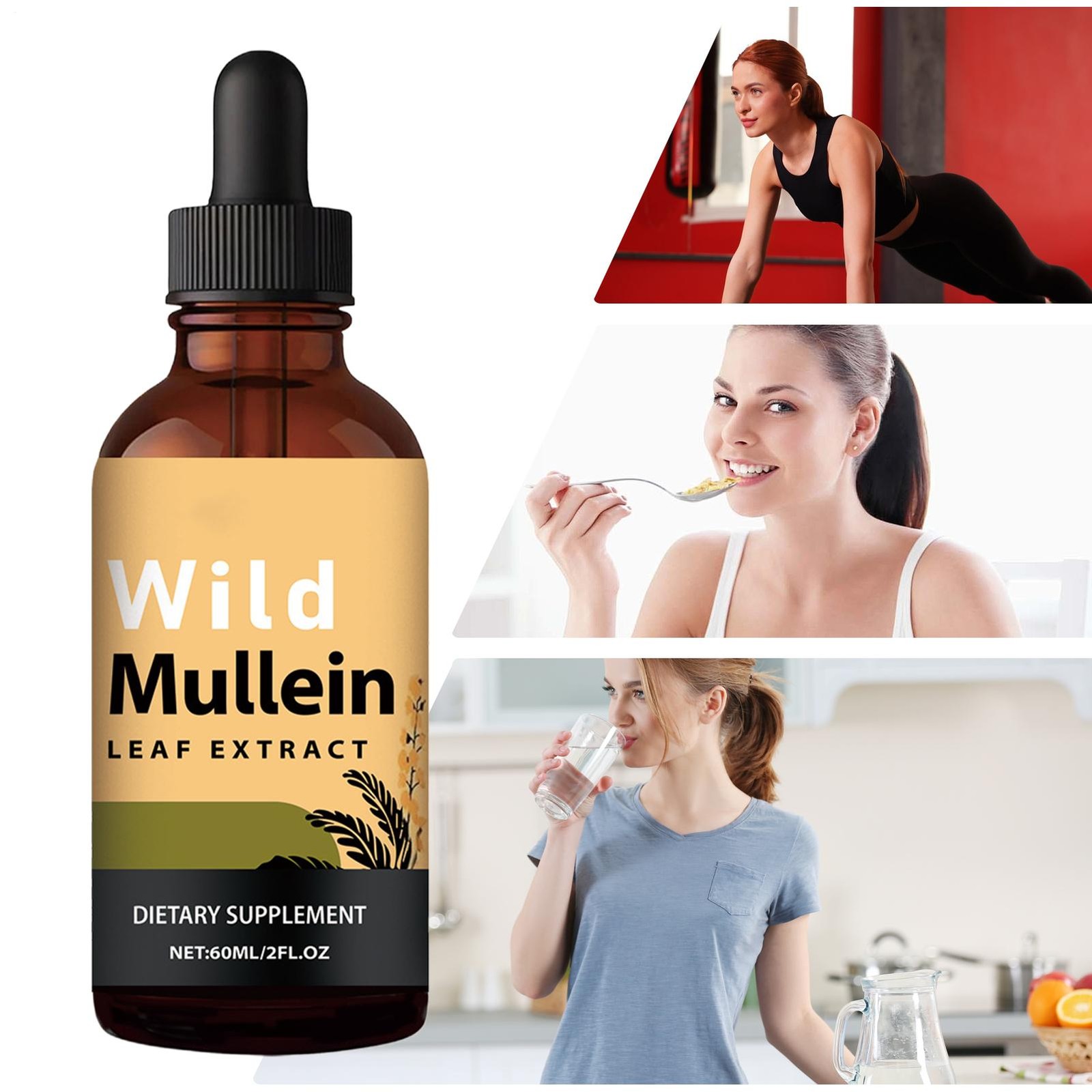 Lung Supplement Health RespiClear Wild Mullein Drops Respiratory Support Product