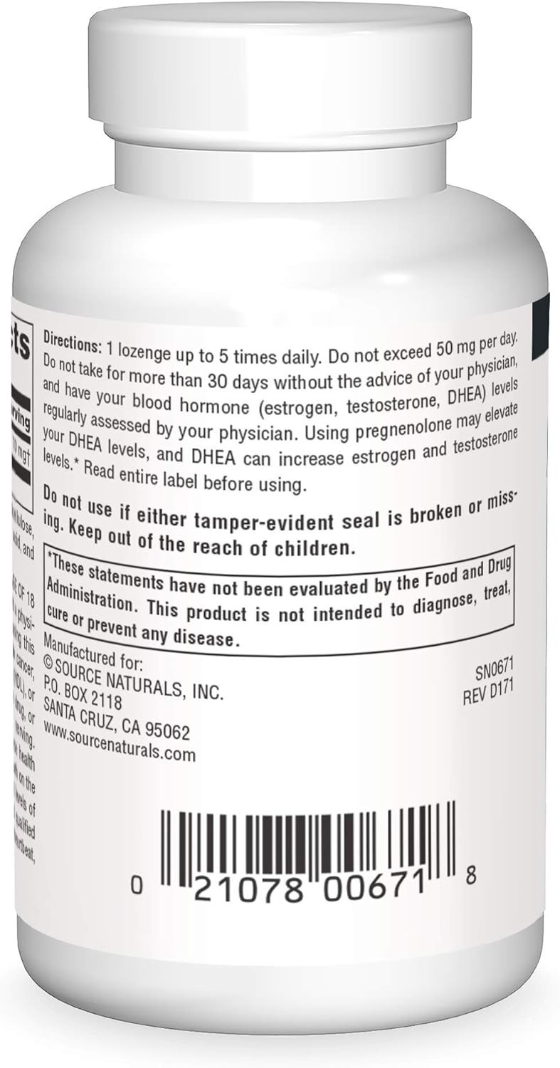 10mg Pregnenolone Lozenges – 60 Sugar-Free Cherry Tablets for Hormonal Health
