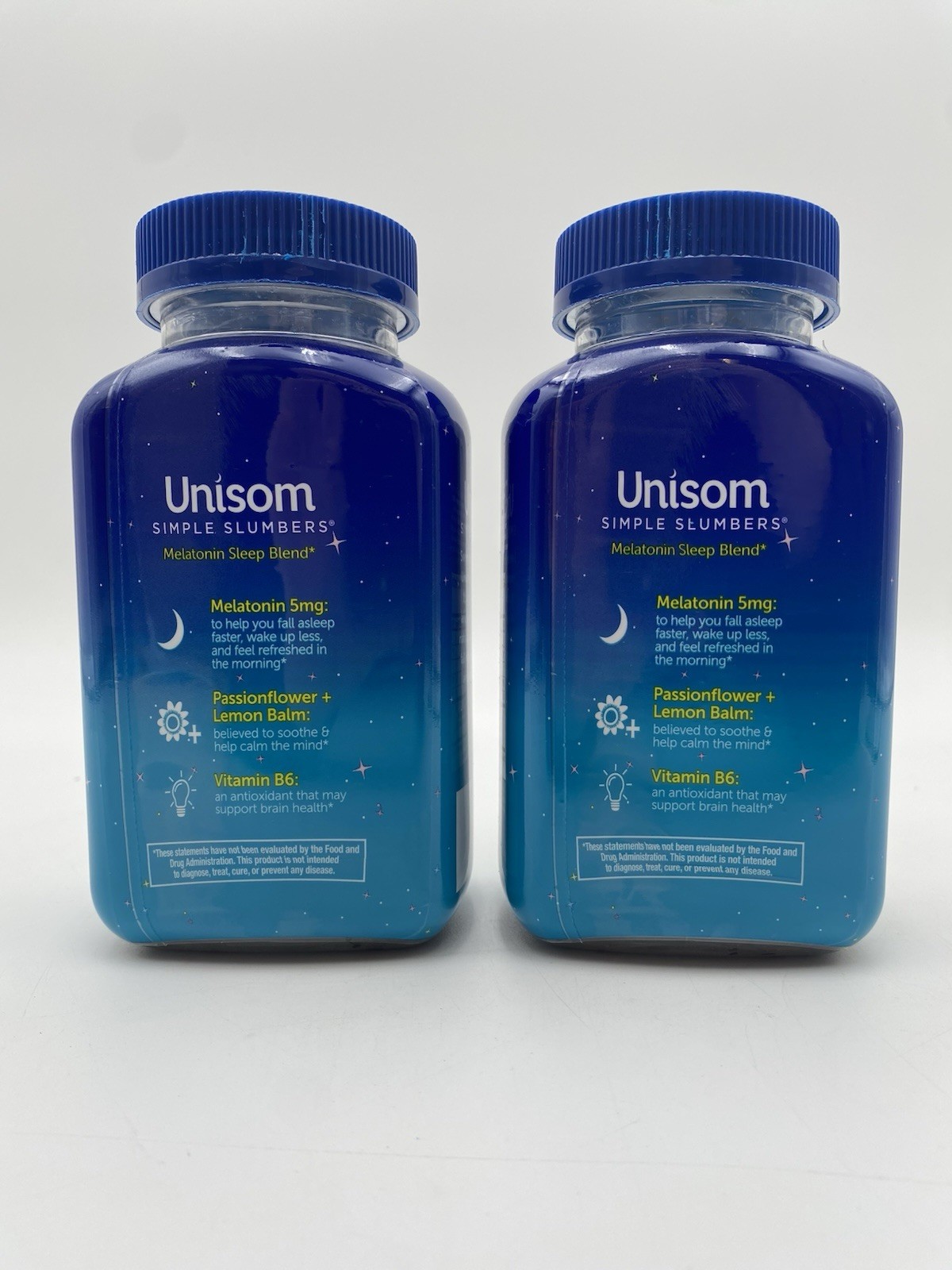 Unisom Simple Slumbers Drug-Free Sleep Aid Gummies, Melatonin 5mg, 120 Ct X 2