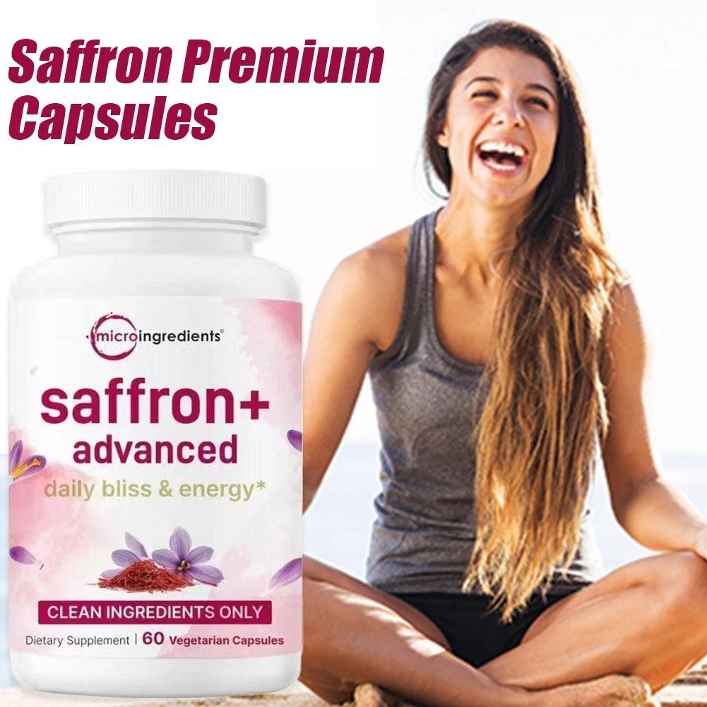 Micro Ingredients Saffron+ Advanced Supplements 60 Veggie Capsules 10-in-1 NEW