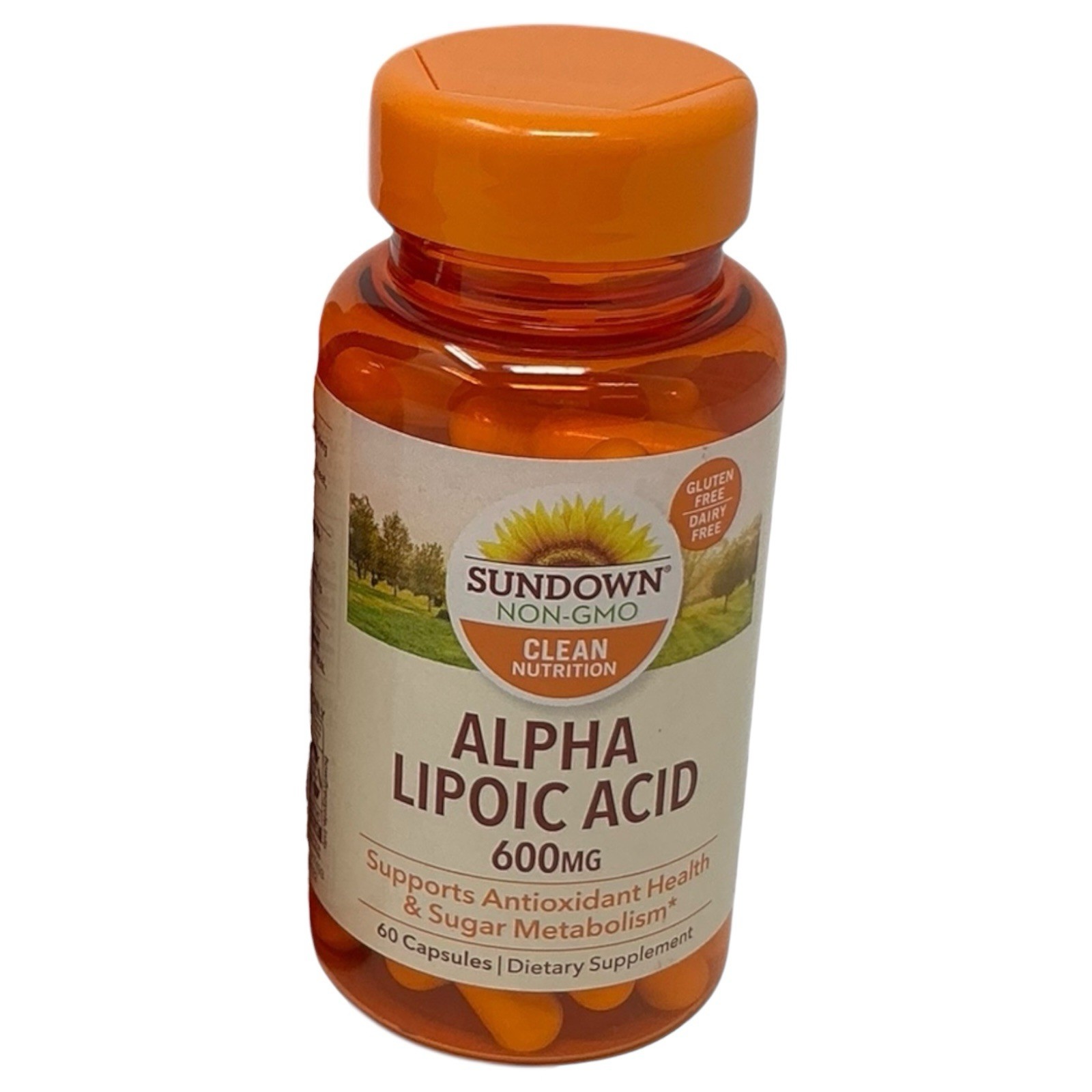 Sundown Non-GMO Alpha Lipoic Acid 600mg 60 Capsules