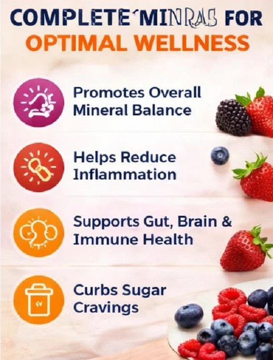 2PCS Optimize Minerals Multi – Mineral Daily Powder – Gluten Free / 30 Servings
