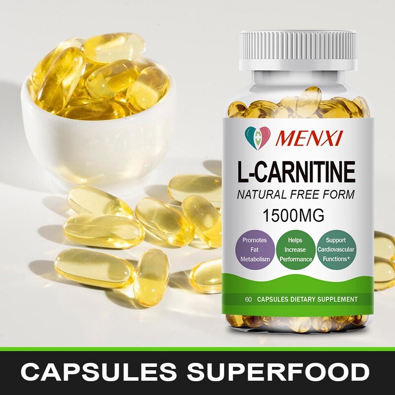 L-Carnitine Capsule – Fat Burner,Metabolism,Energy Booster,Muscle Gain 60 Pills