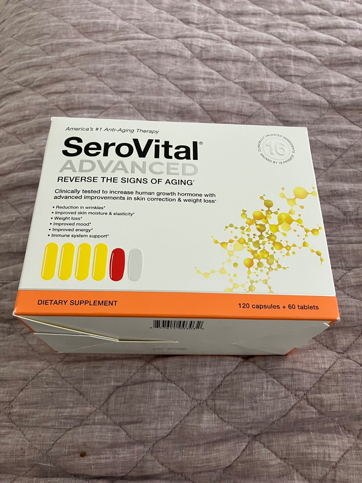 SeroVital Advanced 120 Capsules +60 Tablets. Sealed EXP 12/26.
