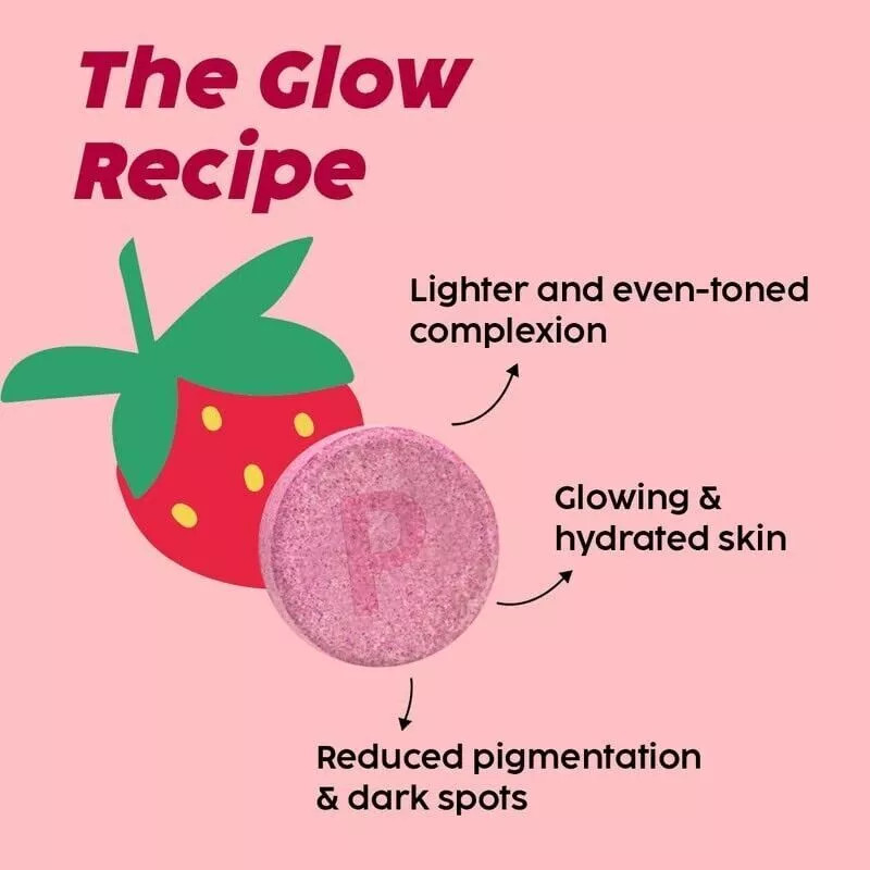 PLIX – THE PLANT FIX Glowy Skin (15 Effervescent Tablets) for Youthful Skin