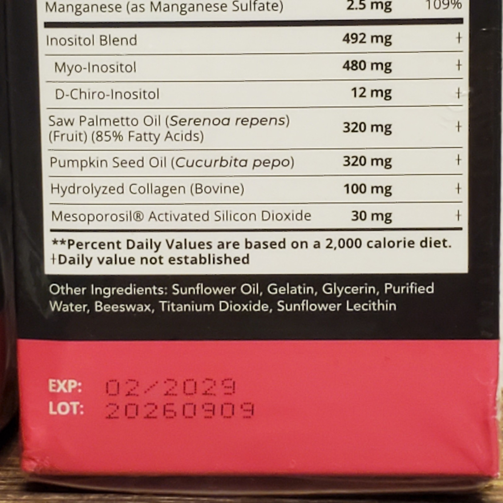 2x Saw Palmetto for Women with Mesoporosil – Pumpkin Seed Oil – Biotin 02/2029
