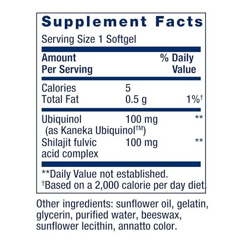 CoQ10 Ubiquinol 100mg – Enhanced Mitochondrial Support, Heart Health, Energy Boo